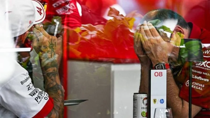 Фотографы запечатлели эмоциональный разговор Хэмилтона и Вассёра в паддоке