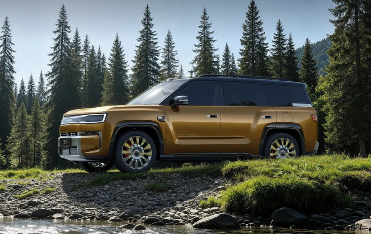Большой кроссовер FangChengBao Tai 9 от BYD показал свой интерьер
