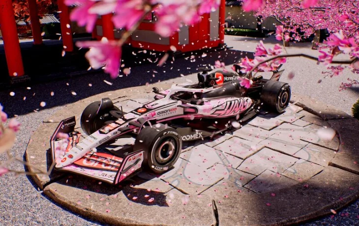 Haas для Гран При Японии украсил болиды цветками сакуры