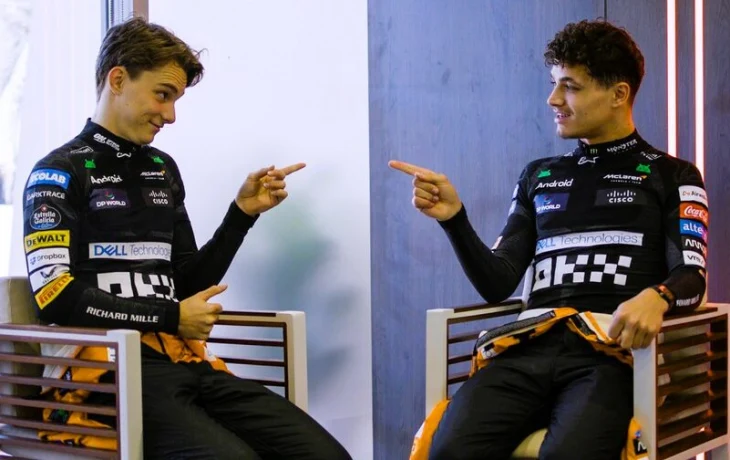 Личный зачет и Кубок конструкторов Ф1 после схода Пиастри в Баку