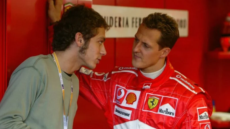 &laquo;Вот козёл&raquo;. Валентино Росси вспомнил знакомство с Михаэлем Шумахером