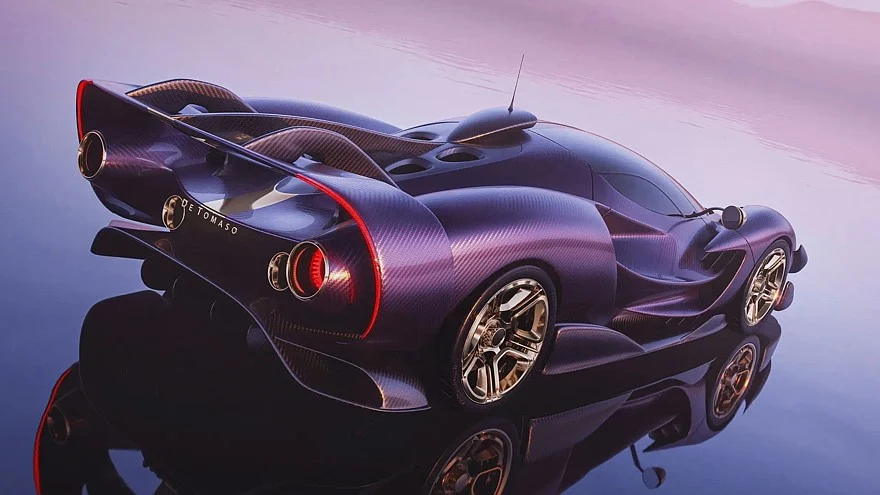 Рендеры De Tomaso P900 образца 2022 года