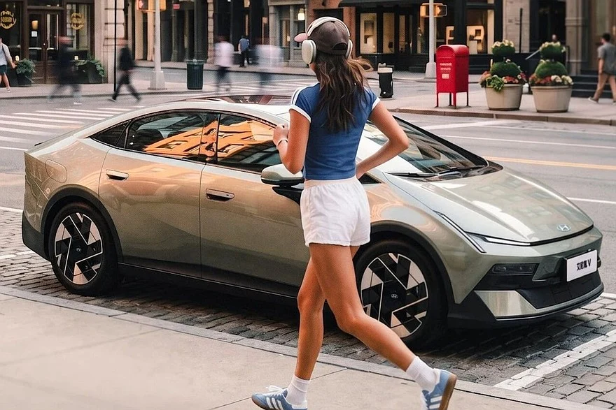 Серийный седан Hyundai Ioniq V