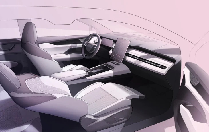 Большой кроссовер Skoda Peaq: показан интерьер