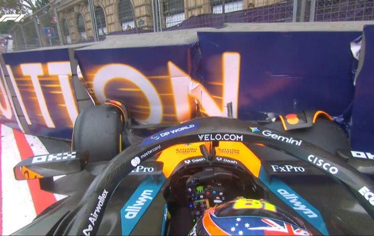 Оскар Пиастри сошел на первом круге Гран При Азербайджана