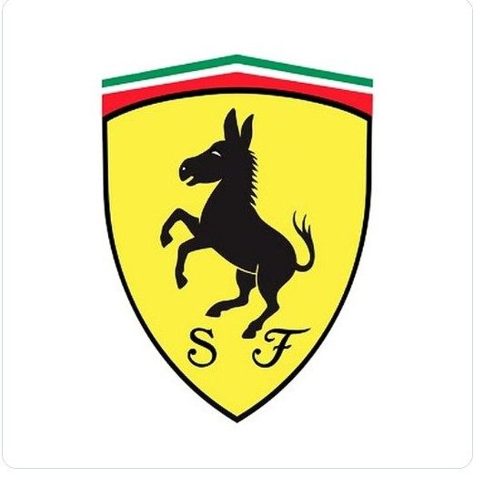 Ещё один вариант логотипа Ferrari &copy; Соцсети