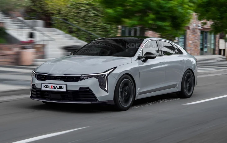 Второй рестайлинг Kia K5: первые изображения