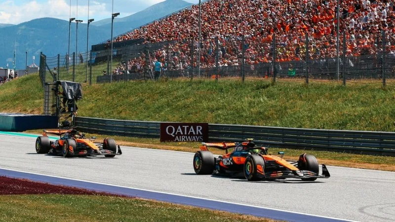 Норрис одолел Пиастри на Гран При Австрии, Ферстаппен сошел