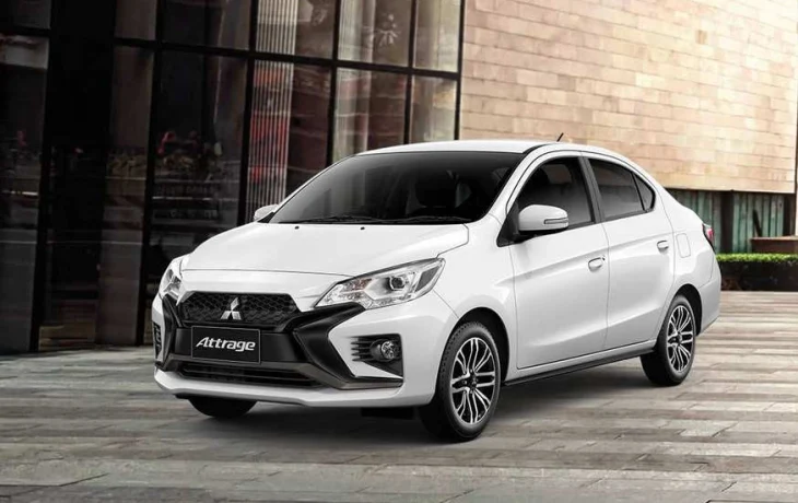 Бюджетный седан Mitsubishi Attrage стал чуть агрессивнее после рестайлинга