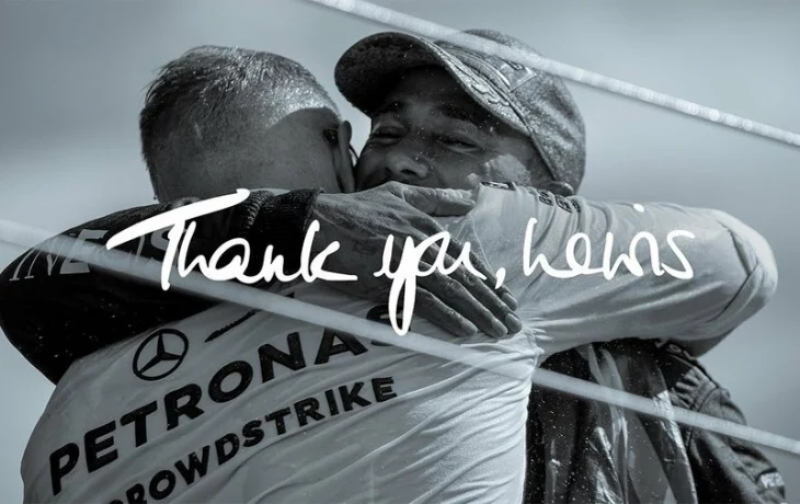 Mercedes-AMG показал прощание Льюиса Хэмилтона с командой