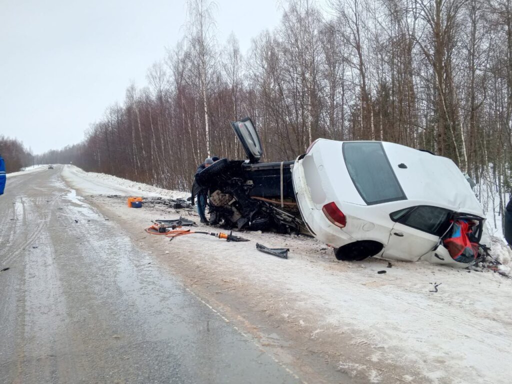 Volkswagen и Kia столкнулись в Ярославской области: погибли три человека
