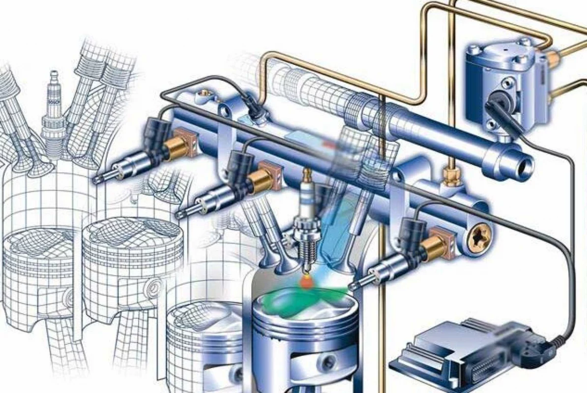 Схема системы впрыска 102.910 и др.