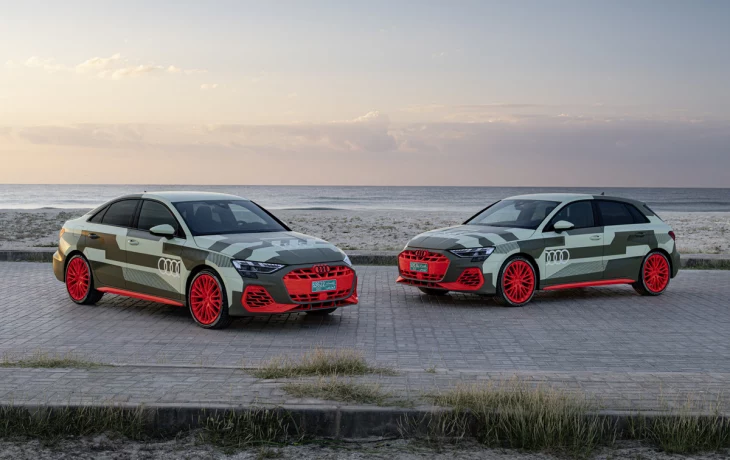 Обновлённые &laquo;заряженные&raquo; седан и хэтчбек Audi S3 показались на первых фото