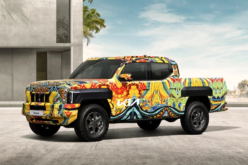 Пикап Kia Tasman показался на первых официальных фото и видео