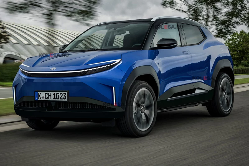 Toyota готовит &laquo;зелёный&raquo; аналог Yaris Cross: первое изображение кроссовера bZ2X