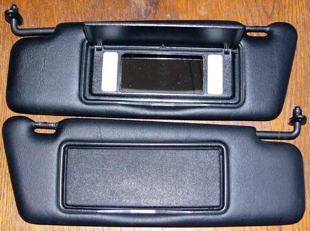 543я опция, солнечные козырьки с подсветкой, установка