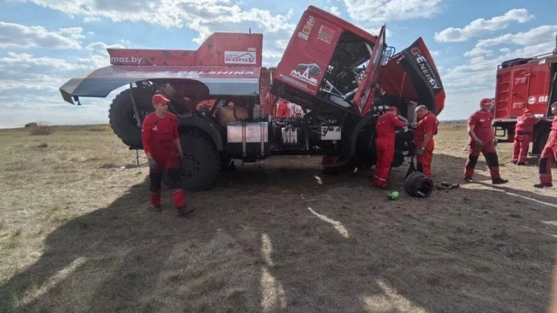 В МАЗе подробно рассказали о необычной поломке грузовика на &laquo;Золоте Кагана&raquo;